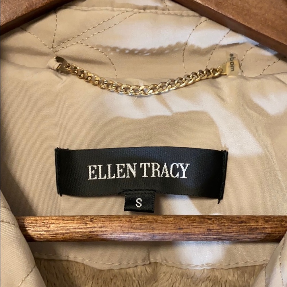 Ellen Tracy Snap Button Brown Jacket Small - image 3